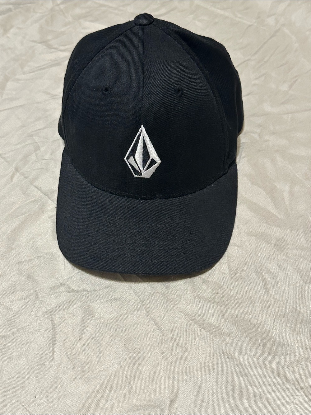 Volcom Black Hat with White Stone Logo